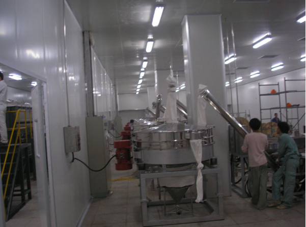 直排篩使用現場